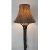 Image 1 : METAL BELT DESIGN FLOOR LAMP W/ FAUX SNAKE SKIN SHADE