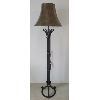 Image 2 : METAL BELT DESIGN FLOOR LAMP W/ FAUX SNAKE SKIN SHADE