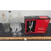 Image 1 : LOT OF 3 - SETS OF LONGCHAMP CRYSTAL GLASSES & LIQUOR BOTTLES