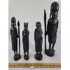 Image 1 : LOT OF 4 - HAND CARVED AFRICAN (?) STATUES
