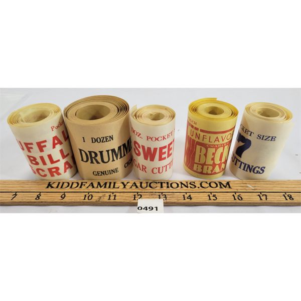 LOT OF 5 - CIGAR / CIGARETTE LABELS