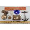 Image 1 : JOB LOT - WOOD LEVEL, TOP HAT ASHTRAYS, CAST IRON ANCHOR ETC