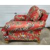 Image 7 : LOT OF 2 - EASTERN INSPIRED UPHOLSTERED CHAIRS 