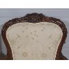 Image 4 : LOT OF 2 - ORNATE CABRIOLE LEG UPHOLSTERED ARM CHAIRS