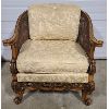 Image 1 : CANE BACK UPHOLSTERED OCCASIONAL CHAIR 