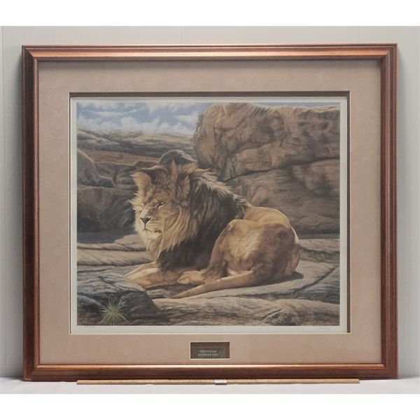 SIGNED PANOS TOSSOUNAIN FRAMED PRINT - 'THE HANDSOME KING' 