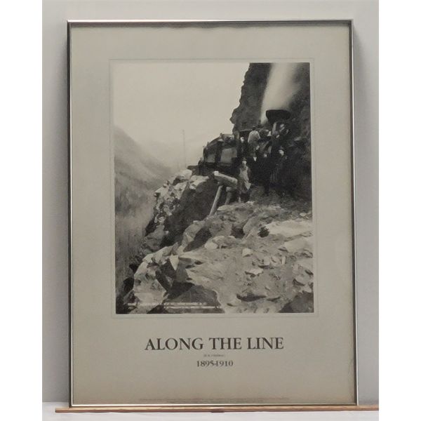 FRAME PRINT UNDER GLASS - 'ALONG THE LINE' 
