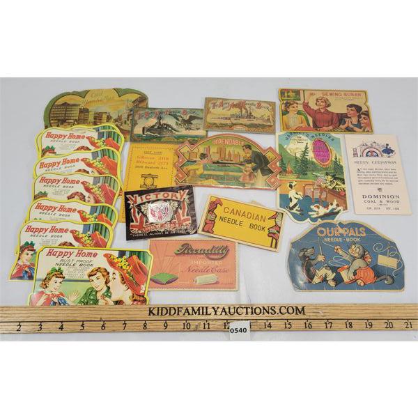 LOT OF 18 - MISC NEEDLE / SEWING BOOKS - INCL SEWING SUSAN & VICTORY 