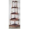 Image 1 : 5 - TIER OAK WHAT-NOT SHELF 