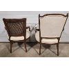 Image 3 : LOT OF 2 - CREAM WHITE UPHOLSTERED DINING CHAIRS 