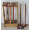 Image 1 : 6 PLAYER CROQUET SET W/ CARRIER 