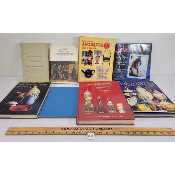 LOT OF 8 - ANTIQUES PRICE GUIDES & INFORMATION PUBLICATIONS 