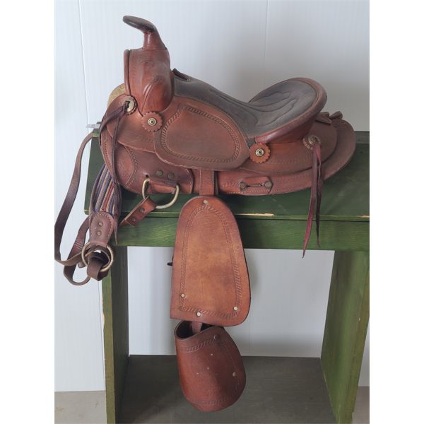 CHILDRENS WESTERN RIDING SADDLE 