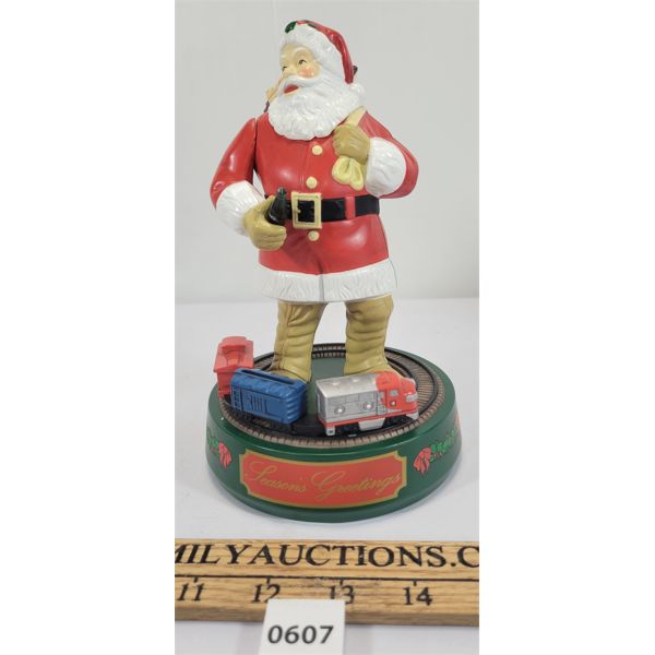 COCA-COLA SANTA CLAUS MECHANICAL COIN BANK W/ BOX
