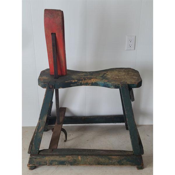 LEATHER TOOLING WORKMENS SEAT 