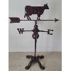 Image 3 : TIN DAIRY COW WIND VANE W/ STAND