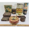 Image 1 : JOB LOT - MISC TINS - INCL BOKAR COFFEE, OXADE ORANGEADE ETC.