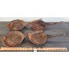 Image 1 : LOT OF 4 - TIN FRYING PANS - INCL ACME
