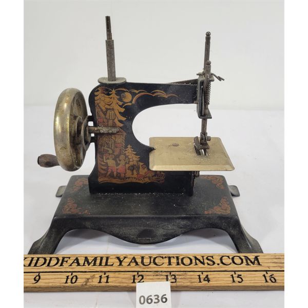 ANTIQUE CHILD'S SEWING MACHINE - MADE IN GERMANY