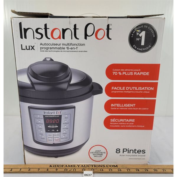 INSTANT POT LUX AS NEW