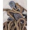 Image 2 : LOT OF 3 - SISAL ROPE W/ PULLEYS 