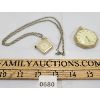 Image 1 : LOT OF 2 - WALTHAM POCKET - CIRCA 1922 AND DYNASTY 17 JEWEL PENDANT WATCHES