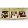 Image 4 : JEWELRY BOX W/ QTY MISC COSTUME JEWELRY