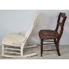 Image 4 : LOT OF 3 - TABLE,  ROCKING CHAIR  ETC
