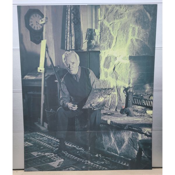 FOUR PANEL PRESS BOARD PHOTOGRAPH - FRED VARLEY (GROUP OF 7)