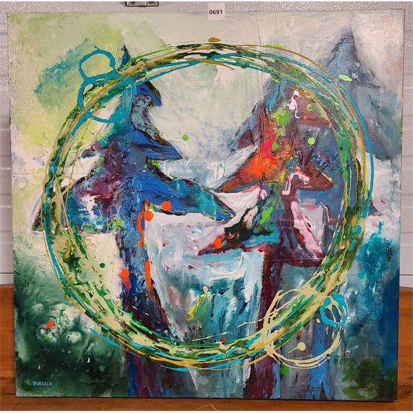 ACRYLIC ON CANVAS - SIGNED DORGELO