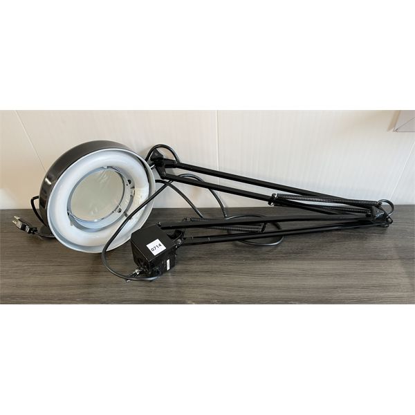 MOUNTABLE ILLUMINATED MAGNIFING GLASS - WORKING