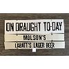 Image 1 : BAR SIGN - SS ALUM - MOLSON'S / LABATT'S