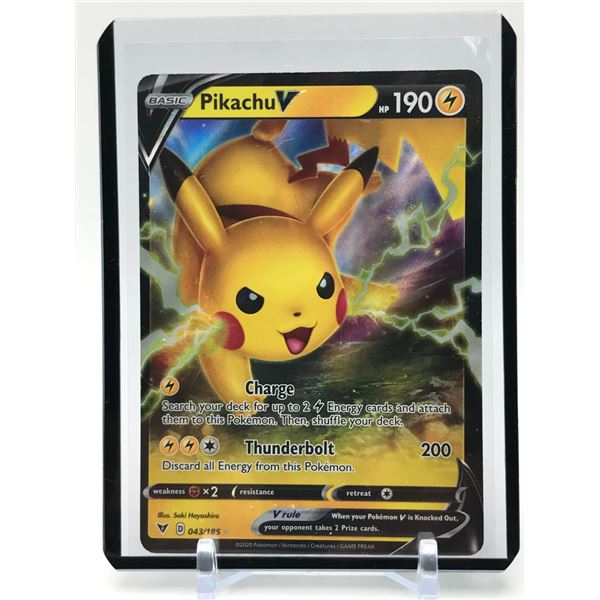 2021 POKEMON pikachu v 043/185