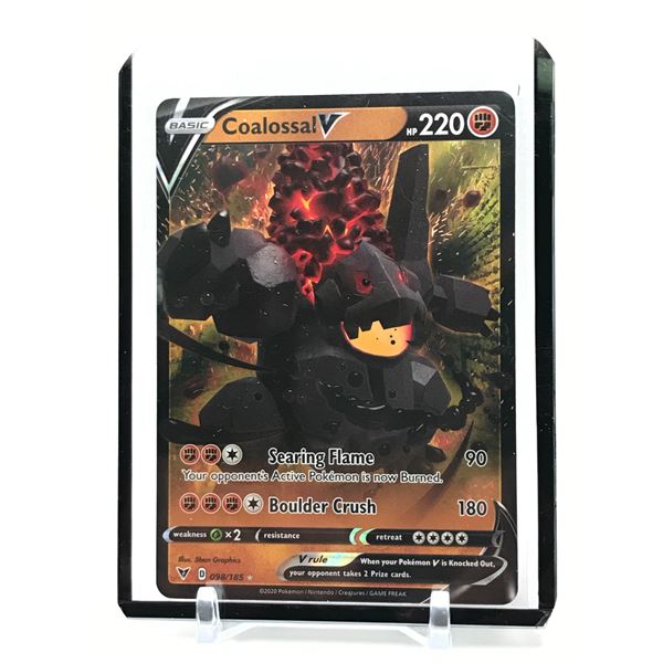 Pokemon Coalossal V 098/185 Holo Ultra Rare Vivid Voltage Near Mint