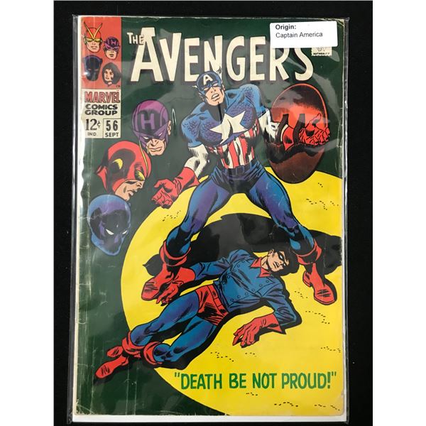 THE AVENGERS #56 ORIGIN OF CAPTIAN AMERICA   (MARVEL COMICS)