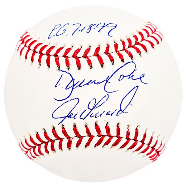 DAVID CONE AND DAN GIRARDI SIGNED BASEBALL (BECKETT COA)