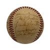 Image 2 : New York Yankees 1941 World Series Champions Autographed Baseball - DiMaggio, Ruffing, Ruzzuto PSA C