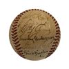 Image 4 : New York Yankees 1941 World Series Champions Autographed Baseball - DiMaggio, Ruffing, Ruzzuto PSA C