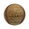 Image 4 : New York Yankees 1941 World Series Champions Autographed Baseball - DiMaggio, Ruffing, Ruzzuto PSA C