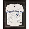 Image 1 : 1992 WORLD SERIES CHAMPION TORONTO BLUE JAYS TEAM SIGNED AND FRAMED JERSEY (FROZEN POND COA)