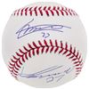 Image 1 : VLADIMIR GUERRERO JR. AND SR. DUAL SIGNED BASEBALL (BECKETT COA)