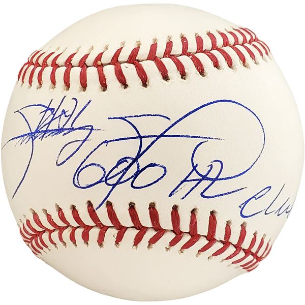 SAMMY SOSA SIGNED AND INSCRIBED 600 HOME RUN CLUB BASEBALL (BECKETT COA)