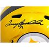 Image 2 : TERRY BRADSHAW AND KENNY PICKETT DUAL SIGNED FULL SIZED STEELERS HELMET (BECKETT COA)