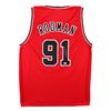 Image 1 : DENNIS RODMAN SIGNED CHICAGO BULLS BASKETBALL JERSEY (BECKETT COA)