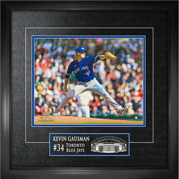 KEVIN GAUSMAN SIGNED AND CUSTOM FRAMED 16 X 20 DISPLAY (FRAMEWORTH COA)