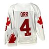 Image 1 : BOBBY ORR SIGNED 1976 TEAM CANADA REPLICA JERSEY (FRAMEWORTH COA)