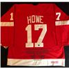 Image 1 : GORDIE HOWE SIGNED DETROIT RED WINGS CAREER STAT JERSEY (AJ SPORTS COA)