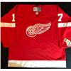 Image 3 : GORDIE HOWE SIGNED DETROIT RED WINGS CAREER STAT JERSEY (AJ SPORTS COA)