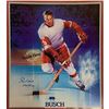 Image 1 : GORDIE HOWE AUTOGRAPHED 15X17 BUSCH BEER POSTER