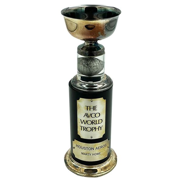 Marty Howe's 1974 Houston Aeros WHA Champions Avco World Trophy